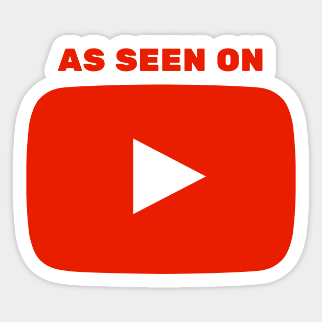 As Seen On YouTube Sticker by Movie Vigilante